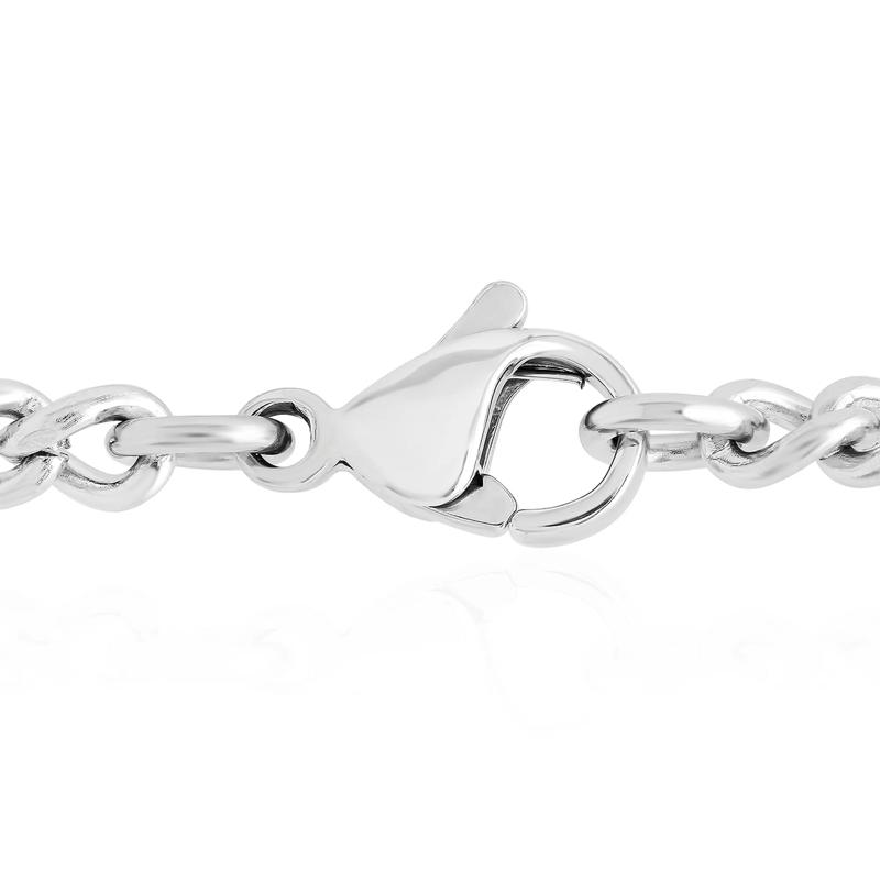 Men&#39;s Diamond Cross Pendant in White &amp; Yellow Stainless Steel &#40;1/7 ct. tw.&#41; – Image 3 of 3