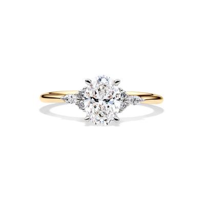 Lab Grown Diamond Oval Engagement Ring in 14K Gold (1 ct. tw.)