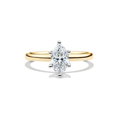 Diamond Marquise Solitaire Engagement Ring in 14K Yellow Gold (1 ct.)