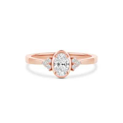 Oval Diamond Engagement Ring in 14K Rose Gold (5/8 ct. tw.)