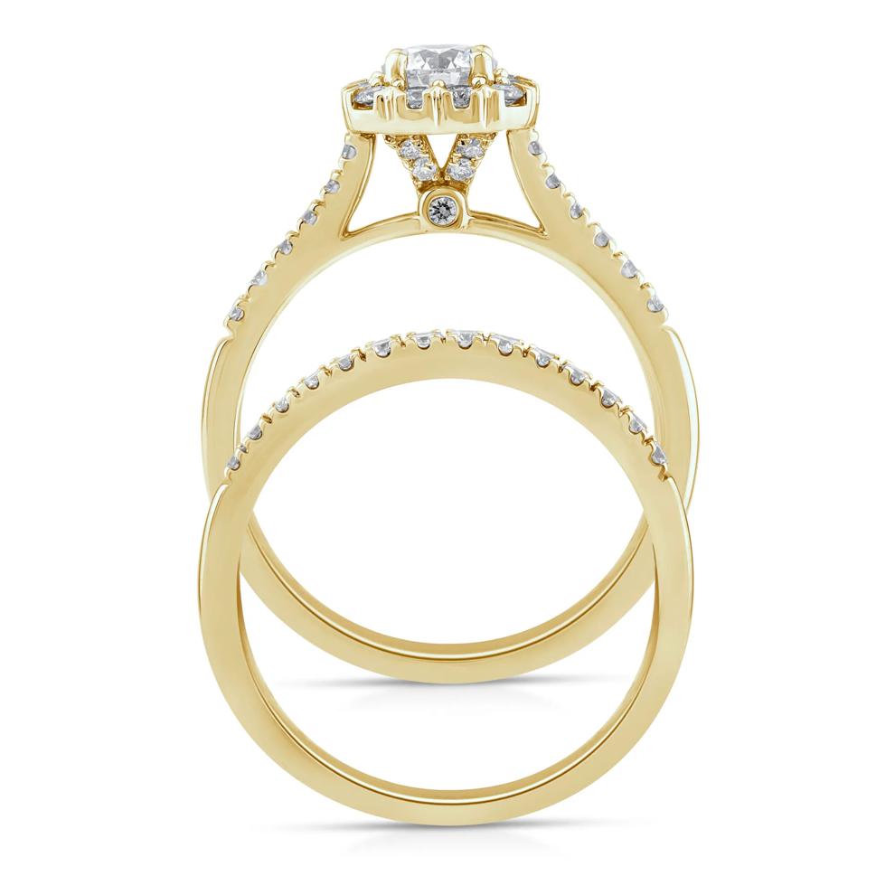 Lab Grown Diamond Engagement Set in 10K Yellow Gold (1 ct. tw.) – Image 2 of 3