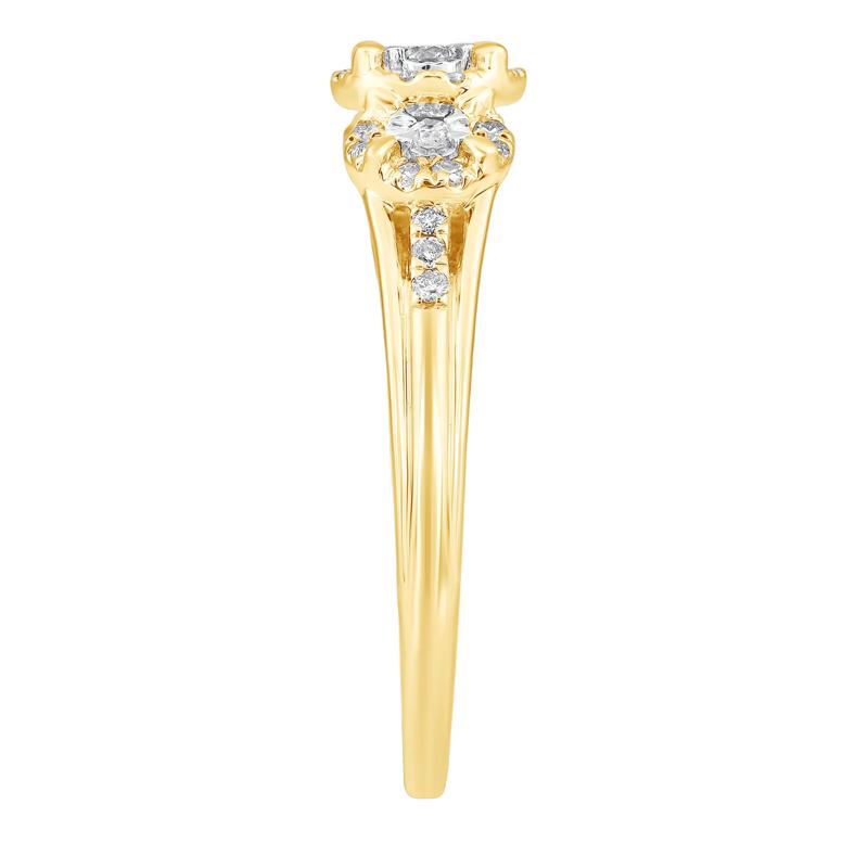 Diamond Ring in 10K Yellow Gold &#40;1/4 ct. tw.&#41; – Image 3 of 3