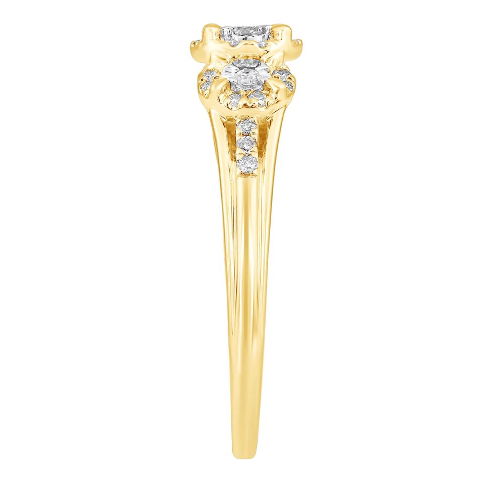 Diamond Ring in 10K Yellow Gold (1/4 ct. tw.) – Image 3 of 3
