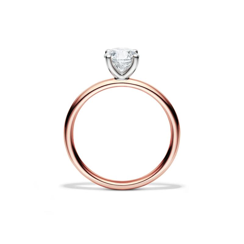 Diamond Round Brilliant Cut Solitaire Engagement Ring in 14K Rose Gold &#40;1 ct.&#41; – Image 2 of 5