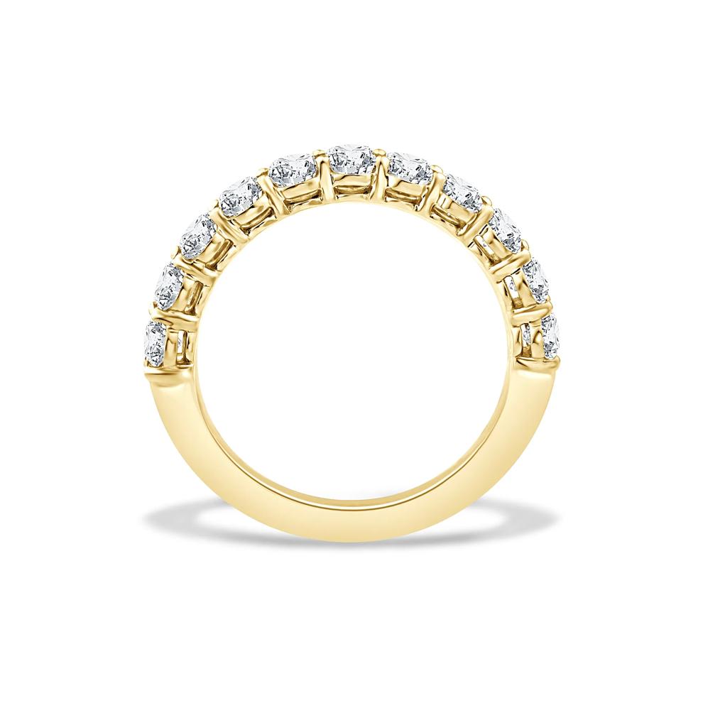 Lab Grown Diamond Oval Anniversary Band in 14K Yellow Gold (2 ct. tw.) – Image 2 of 4