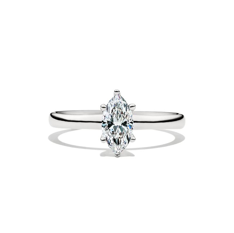 Diamond Marquise Solitaire Engagement Ring in 14K Yellow Gold (3/4 ct.) – Image 1 of 5