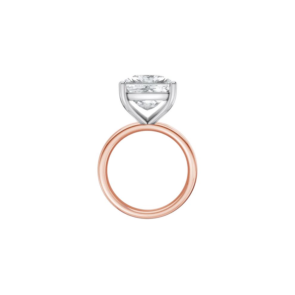 Lab Grown Diamond Elongated Cushion-Cut Engagement Ring in 14K Rose and White Gold (9 ct. tw.) – Image 2 of 4