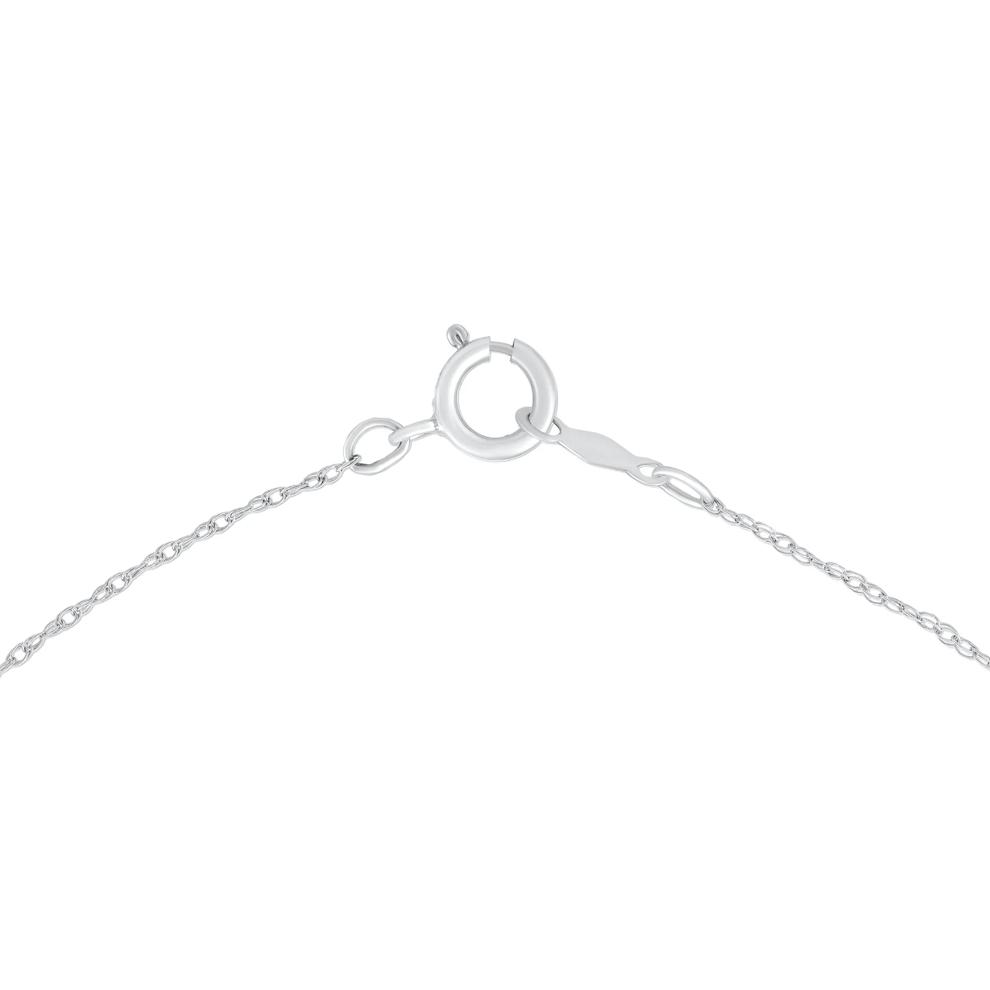 Diamond Round Halo Pendant in 10K White Gold (1/2 ct. tw.) – Image 2 of 4