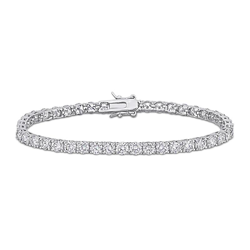 Moissanite Tennis Bracelet in Sterling Silver &#40;9 1/2 ct. dew&#41; – Image 1 of 4
