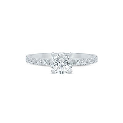 Diamond Semi-Mount Engagement Ring in 14K White Gold (1/4 ct. tw.) (Setting Only)