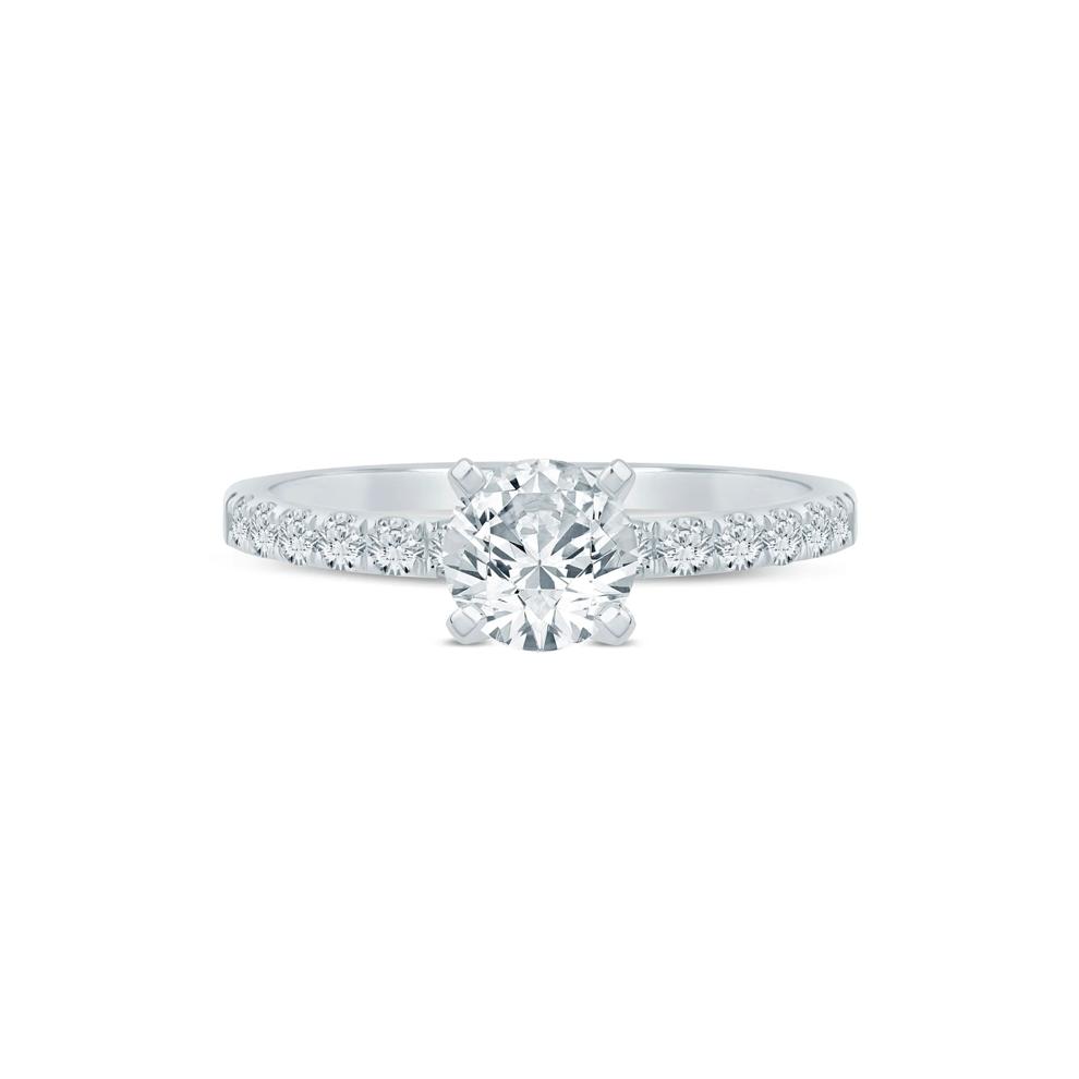 Diamond Semi-Mount Engagement Ring in 14K White Gold (1/4 ct. tw.) (Setting Only) – Image 1 of 6