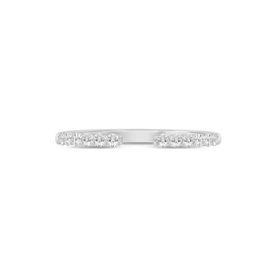 Round Diamond Open Band in 14K White Gold (1/4 ct. tw.)