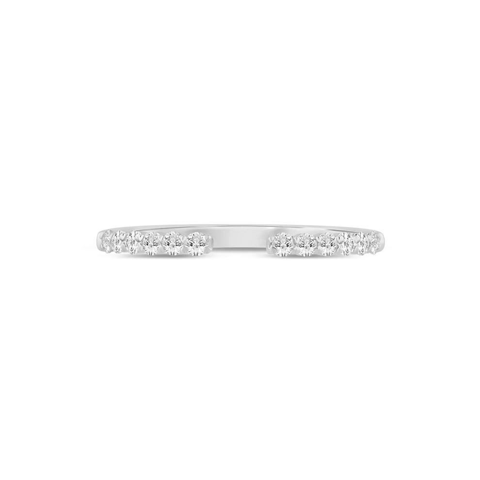 Round Diamond Open Band in 14K White Gold (1/4 ct. tw.) – Image 1 of 3