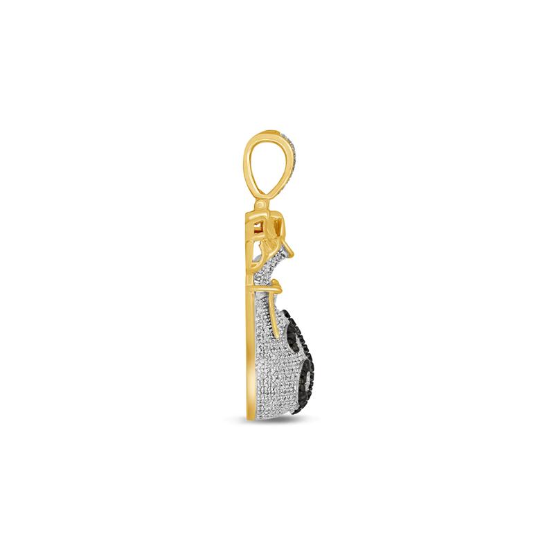 Diamond Money Bag Pendant in 10K Yellow Gold &#40;3/4 ct. tw.&#41; – Image 2 of 2