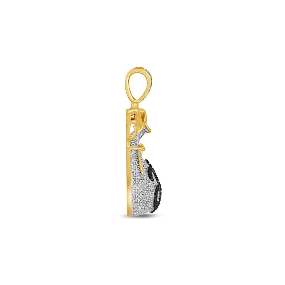 Diamond Money Bag Pendant in 10K Yellow Gold (3/4 ct. tw.) – Image 2 of 2