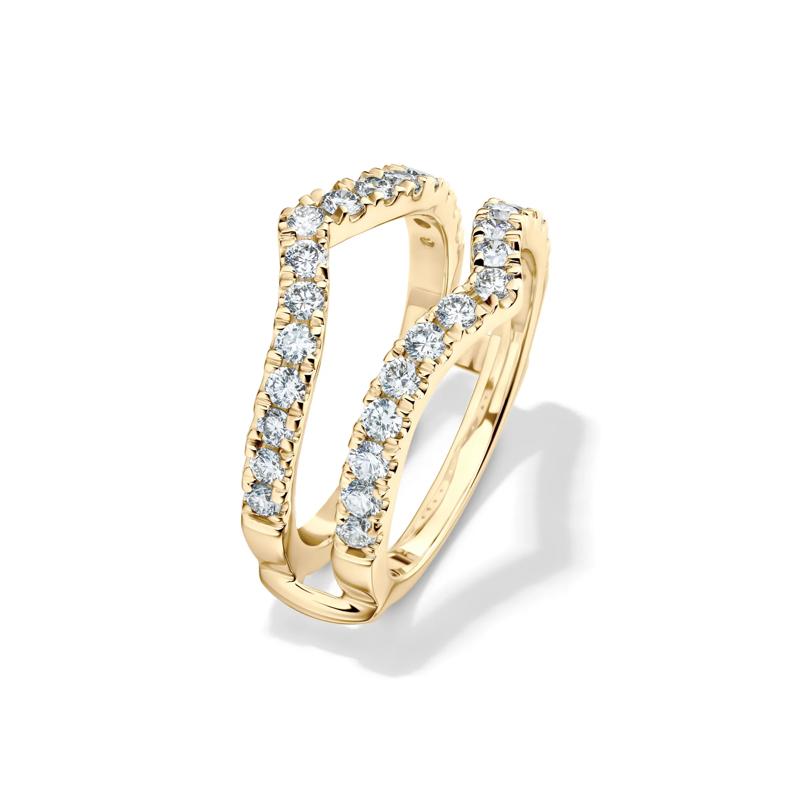 Lab Grown Diamond Chevron Ring Insert in 14K Yellow Gold &#40;1 ct. tw.&#41; – Image 4 of 4