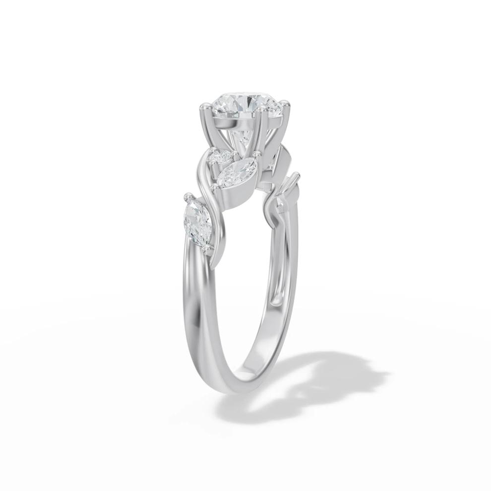 Diamond Round Engagement Ring in 14K White Gold (1 1/2 ct. tw.) – Image 3 of 4