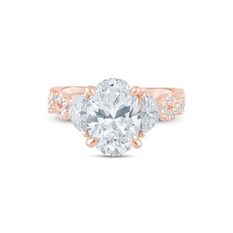 Natalie Lab Grown Diamond Engagement Ring in 14K Rose and Yellow Gold (3 5/8 ct. tw.) – Image 1 of 3