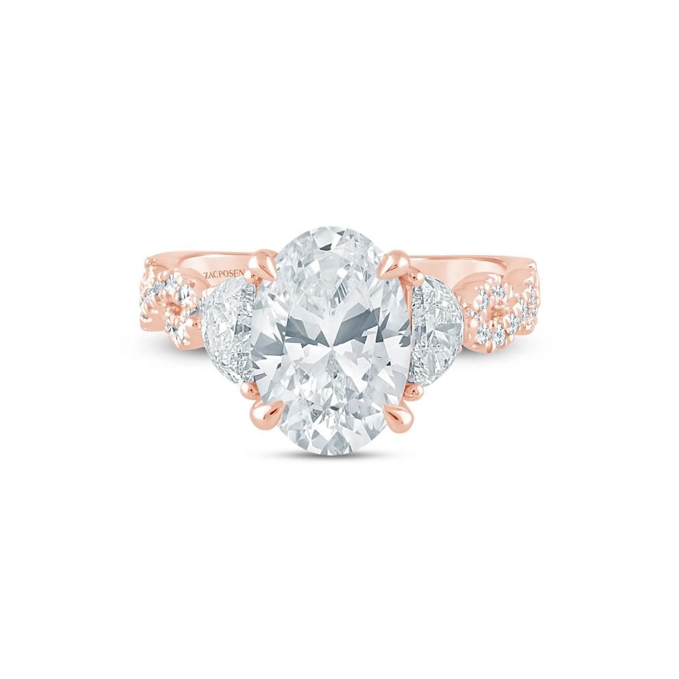 Natalie Lab Grown Diamond Engagement Ring in 14K Rose and Yellow Gold (3 5/8 ct. tw.) – Image 1 of 3