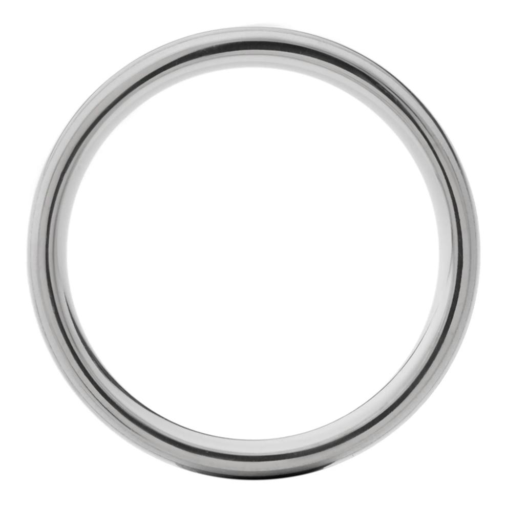 Men&rsquo;s Blue Tiger&rsquo;s Eye Mosaic Inlay Wedding Band in Titanium, 7MM – Image 2 of 3