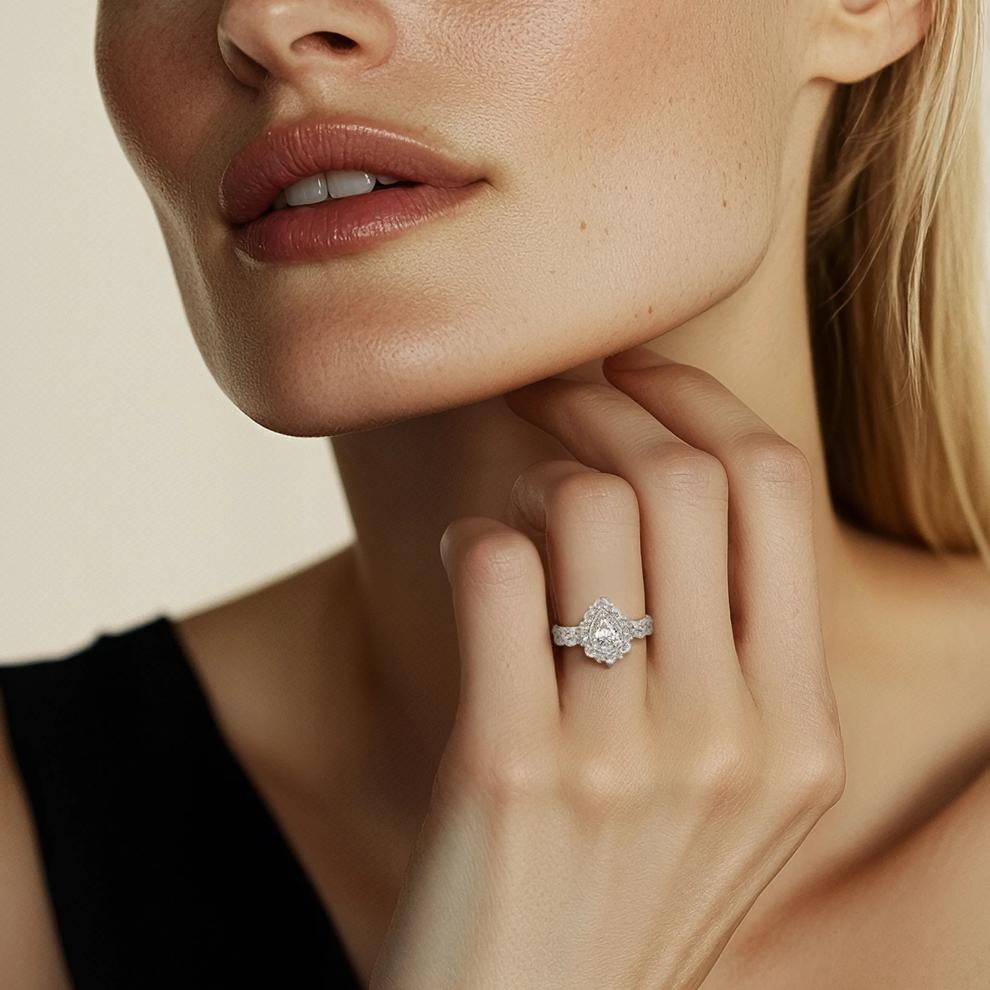 Alice Lab Grown Diamond Bridal Set in 14K White Gold (1 3/8 ct. tw.) – Image 7 of 7