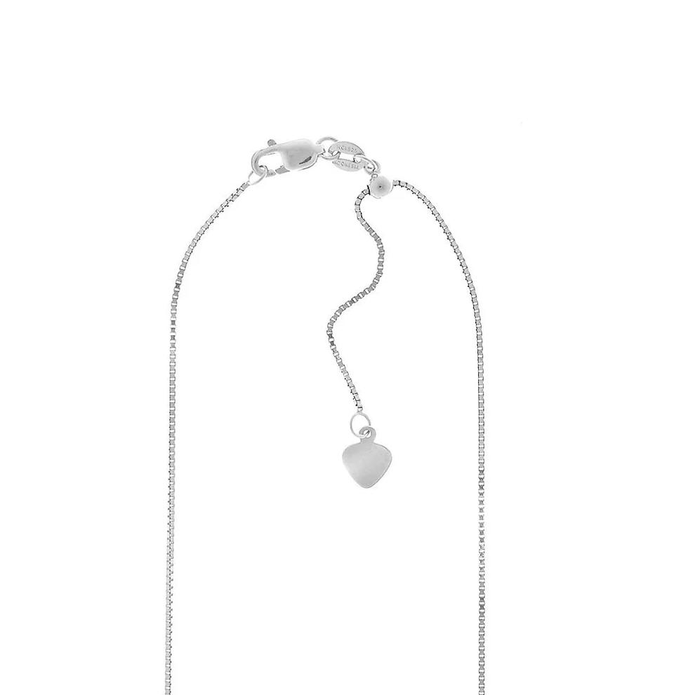 Adjustable Box Chain in Sterling Silver, 22" – Image 2 of 4