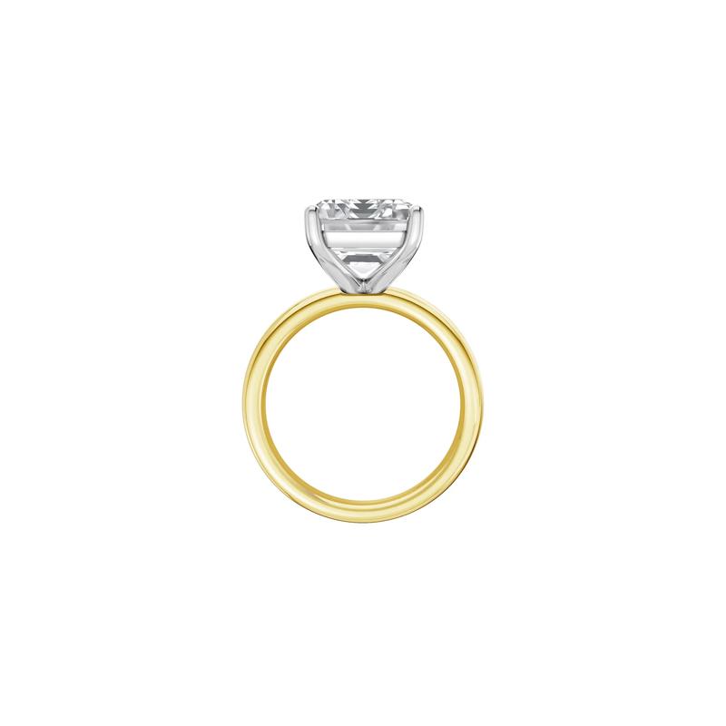 Lab Grown Diamond Emerald-Cut Solitaire Ring in 14K Yellow &amp; White Gold &#40;8 ct.&#41; – Image 2 of 4