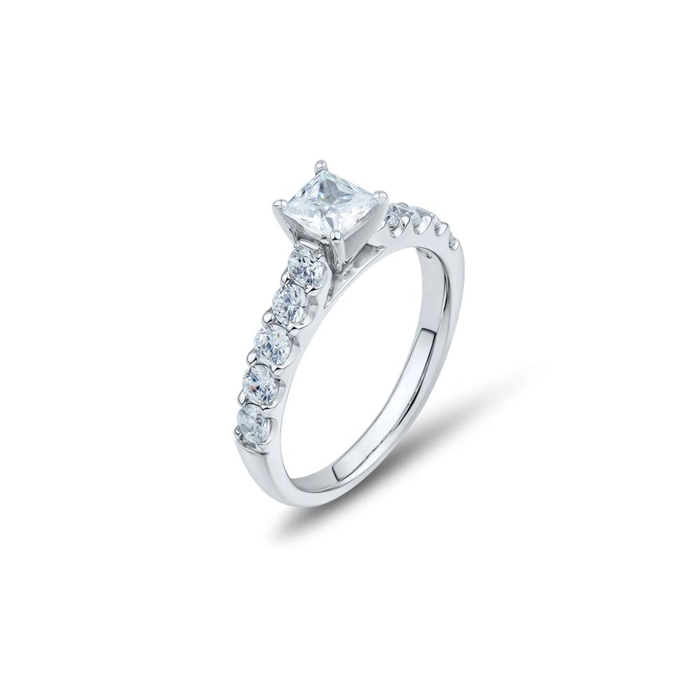 2 ct. tw. Diamond Engagement Ring Set in 14K White Gold – Image 6 of 8