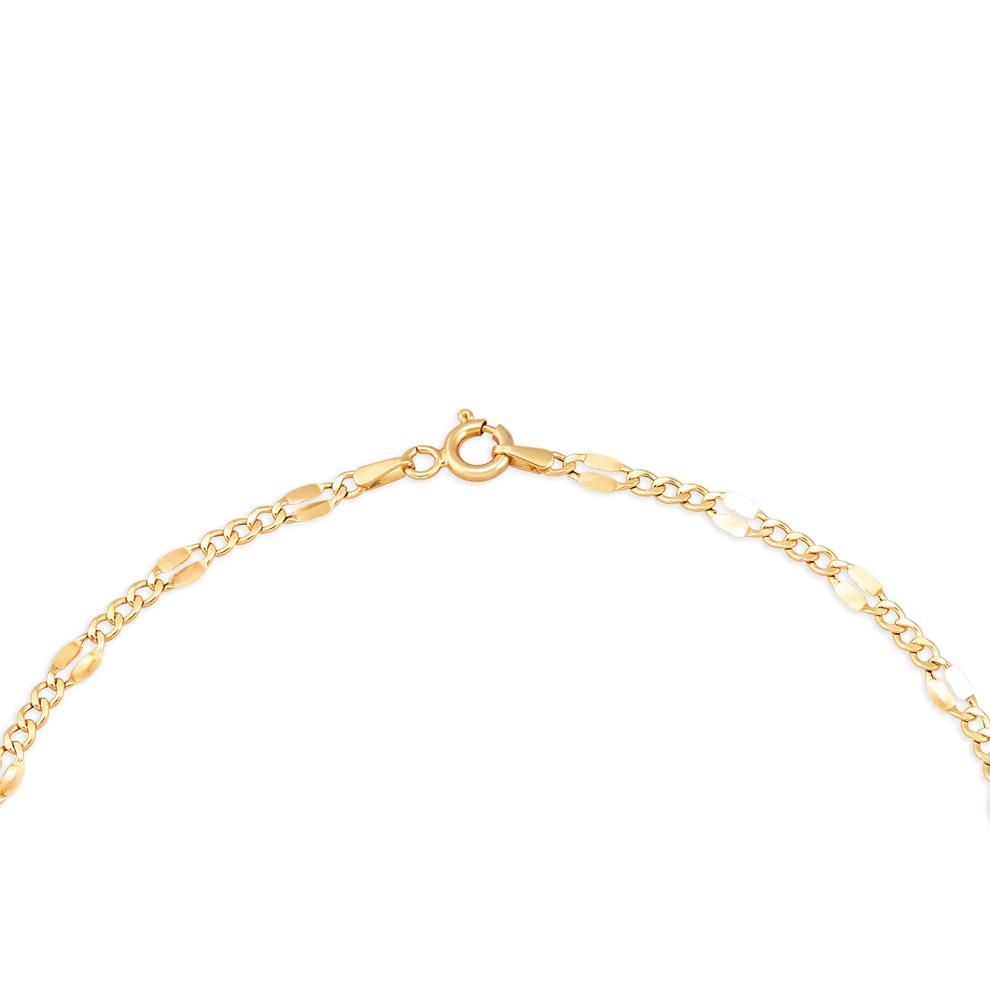 Semi-Solid Figaro Chain in 14K Yellow Gold, 3.2mm 18" – Image 2 of 4