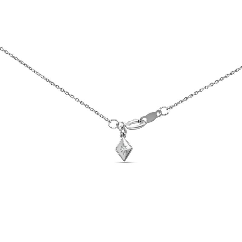 Lab Grown Trillion Diamond Lariat Necklace in 14K White Gold &#40;1 1/2 ct. tw.&#41; – Image 3 of 3