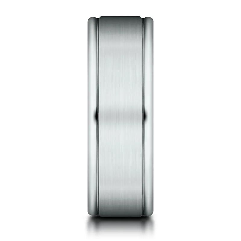 Men&#39;s Comfort Fit Band in 10K White Gold, 6MM – Image 3 of 3