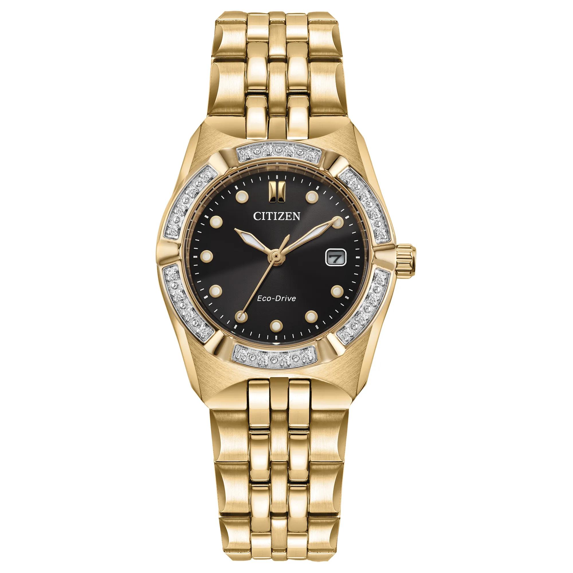 Citizen Women’s Natural Diamond Rectangle Wristwatch Model code: EW5413-50A Citizen Women main image 2