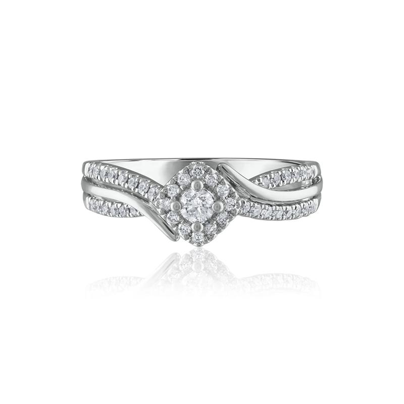 Diamond Promise Ring in 14K White Gold &#40;1/3 ct. tw.&#41; – Image 1 of 3