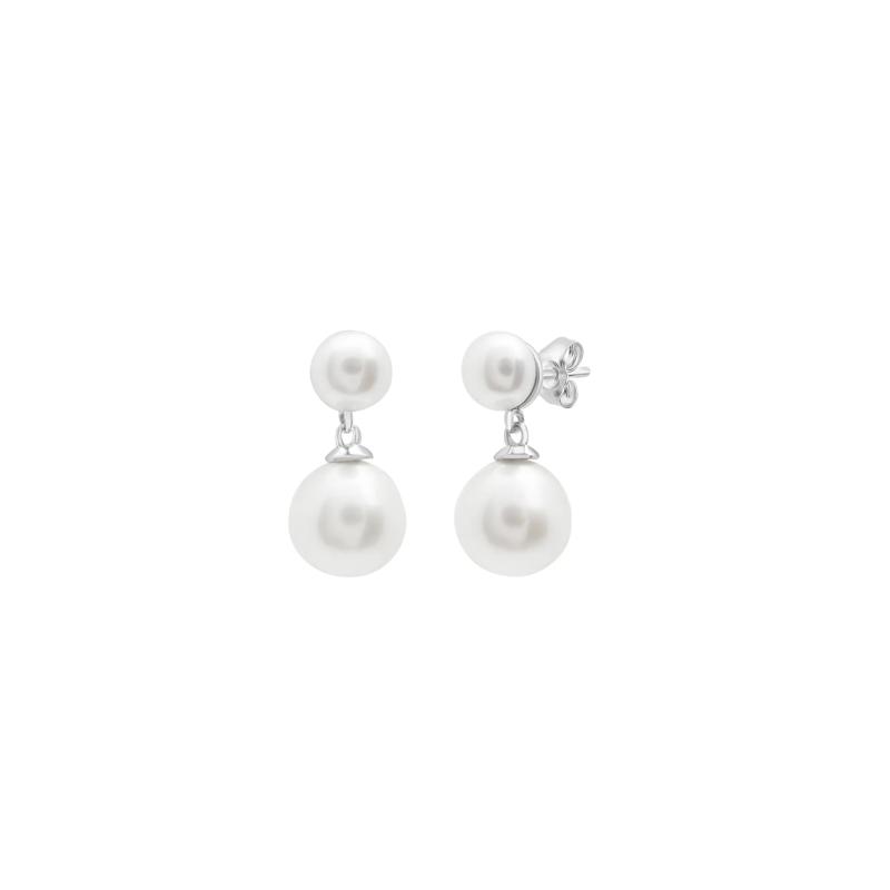 Pearl Earrings in Sterling Silver – Image 1 of 1