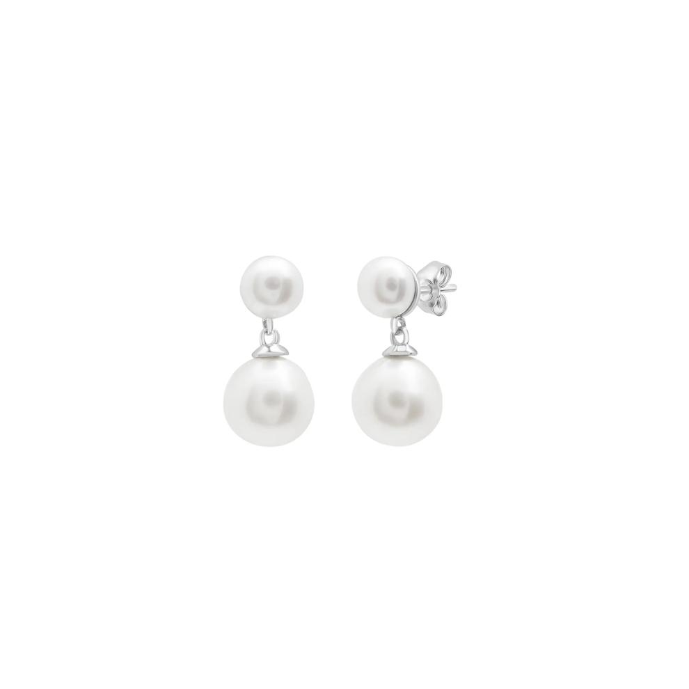 Pearl Earrings in Sterling Silver – Image 1 of 1
