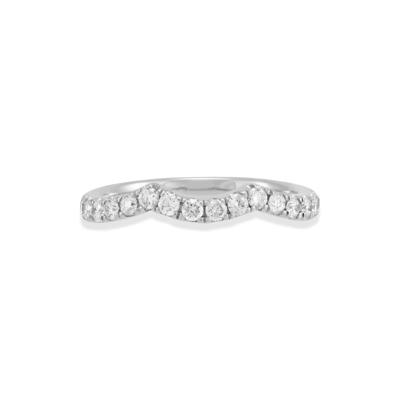 Diamond Contour Band in 10K White Gold (1/2 ct. tw.)