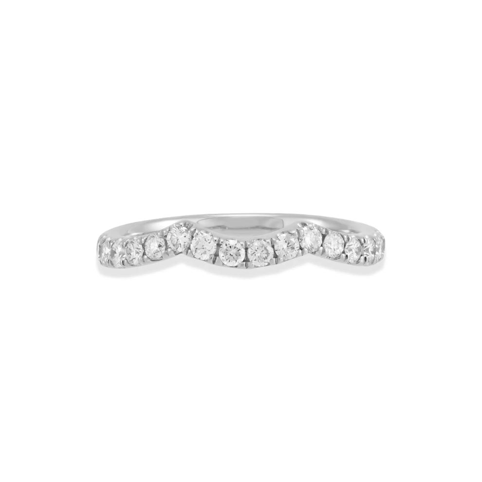 Diamond Contour Band in 10K White Gold (1/2 ct. tw.) – Image 1 of 4