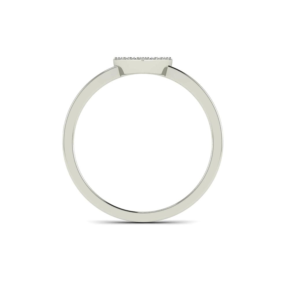 Diamond Accent Open Heart Ring in 10K White Gold – Image 2 of 4