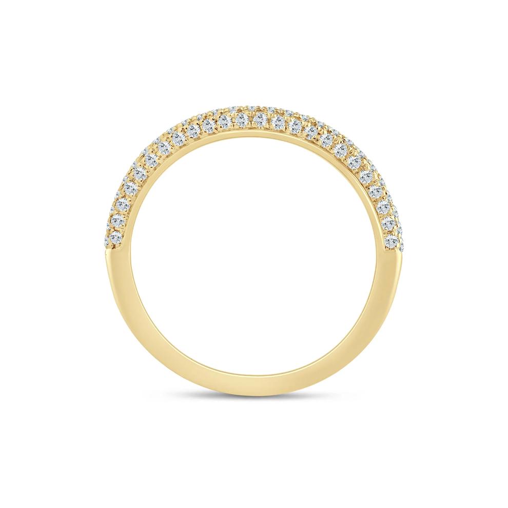 Lab Grown Diamond Pave Contour Band in 14K Yellow Gold (1/3 ct. tw.) – Image 2 of 3