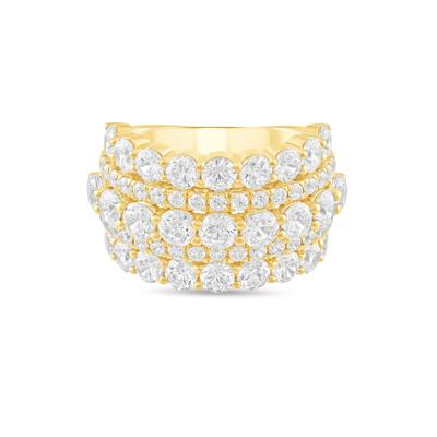 Diamond Multi-Row Band in 10K Yellow Gold (5 ct. tw.)