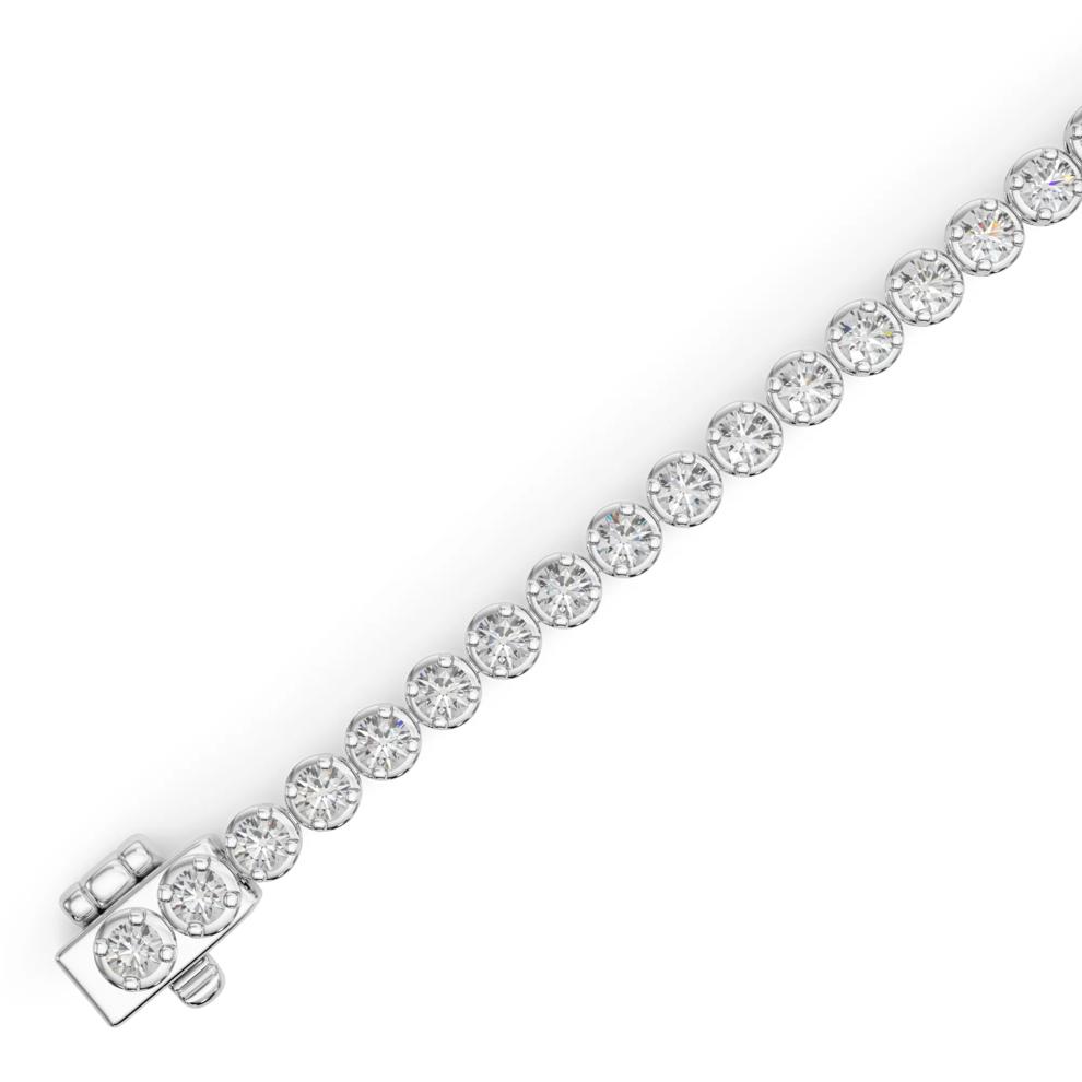 Lab Grown Diamond Tennis Bracelet in 14K White Gold (7 1/3 ct. tw.) – Image 3 of 4