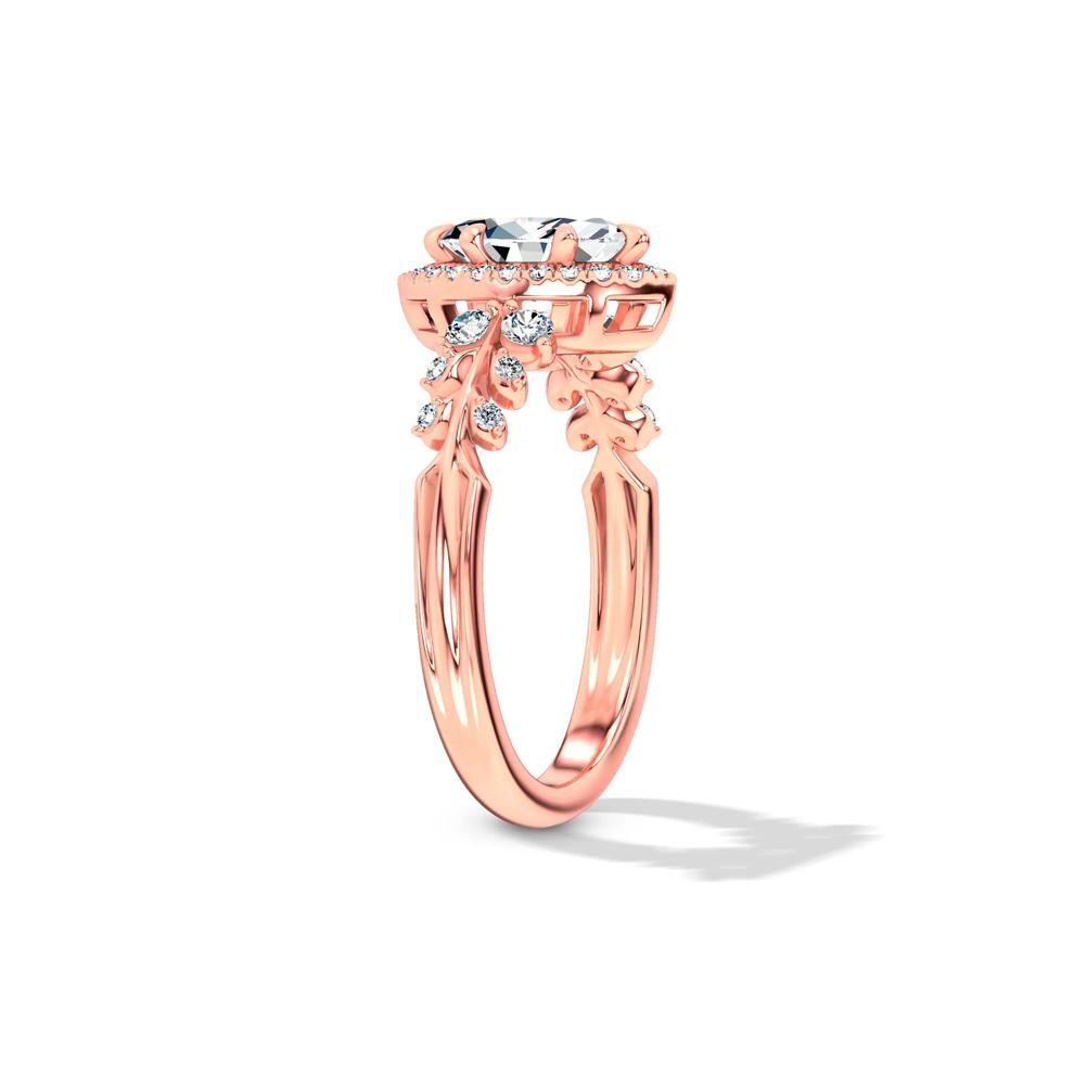 Diamond Marquise Center Halo Engagement Ring in 14K Rose Gold (3/4 ct. tw.) – Image 3 of 4