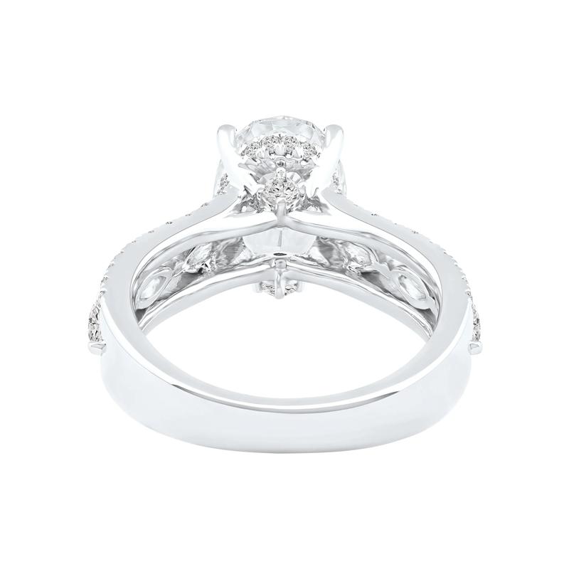 Layla Lab Grown Diamond Engagement Ring in Platinum &#40;4 ct. tw.&#41; – Image 4 of 5