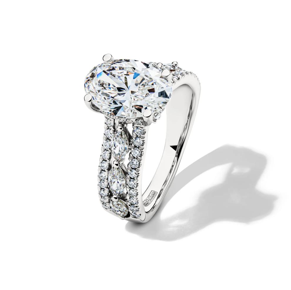 Layla Lab Grown Diamond Engagement Ring in Platinum (4 ct. tw.) – Image 4 of 4
