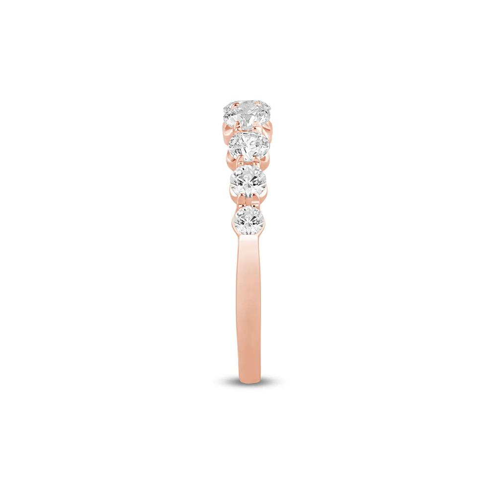 Lab Grown Diamond Shared-Prong Band in 14K Rose Gold (1 ct. tw.) – Image 3 of 3