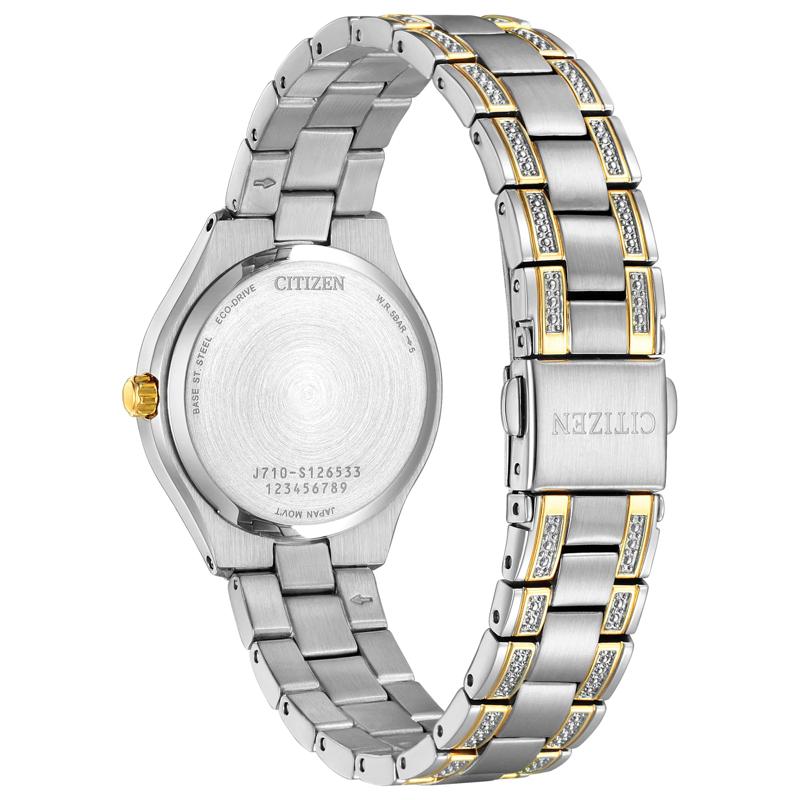 Ladies&#39; Silhouette Crystal Watch in Two-Tone Stainless Steel, 30MM – Image 3 of 4