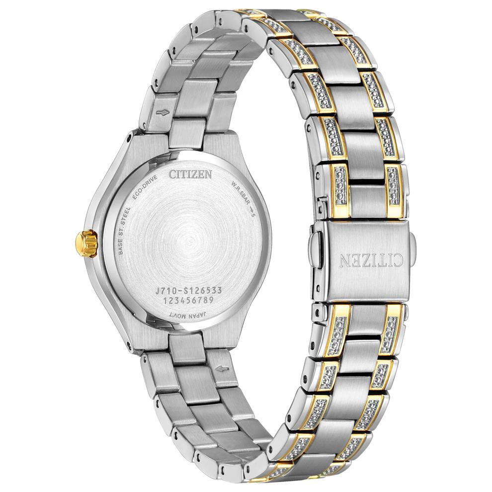 Ladies' Silhouette Crystal Watch in Two-Tone Stainless Steel, 30MM – Image 3 of 4