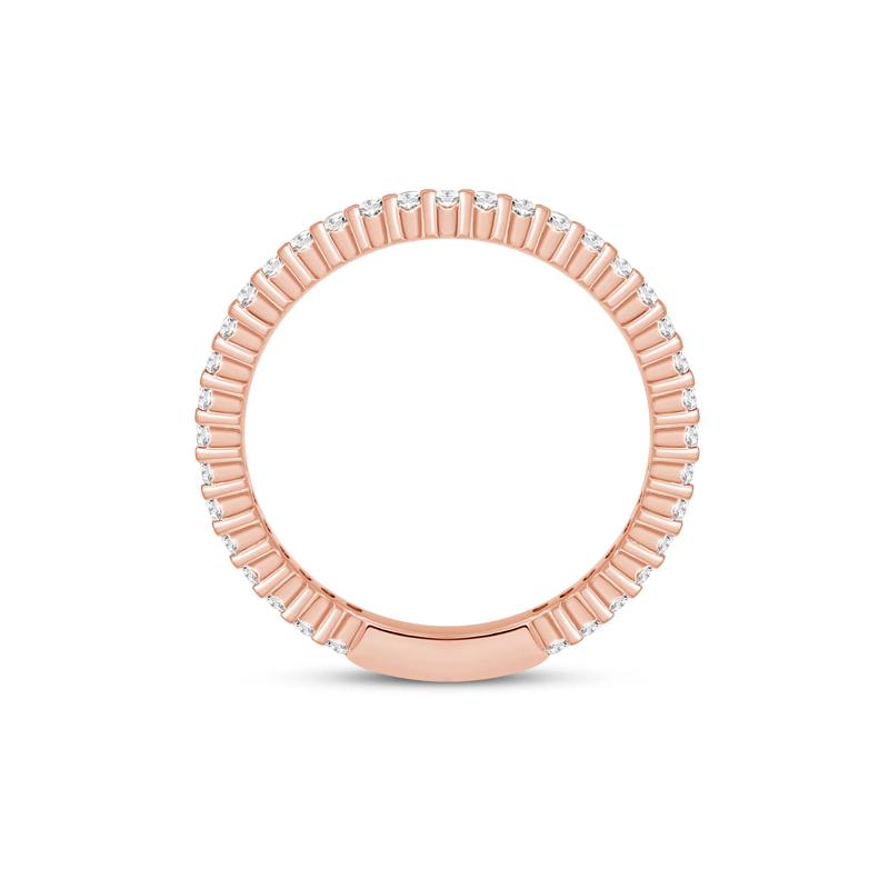 Round-Cut Sizeable Diamond Eternity Band in 14k Rose Gold &#40;1/2 ct. tw.&#41; – Image 2 of 3