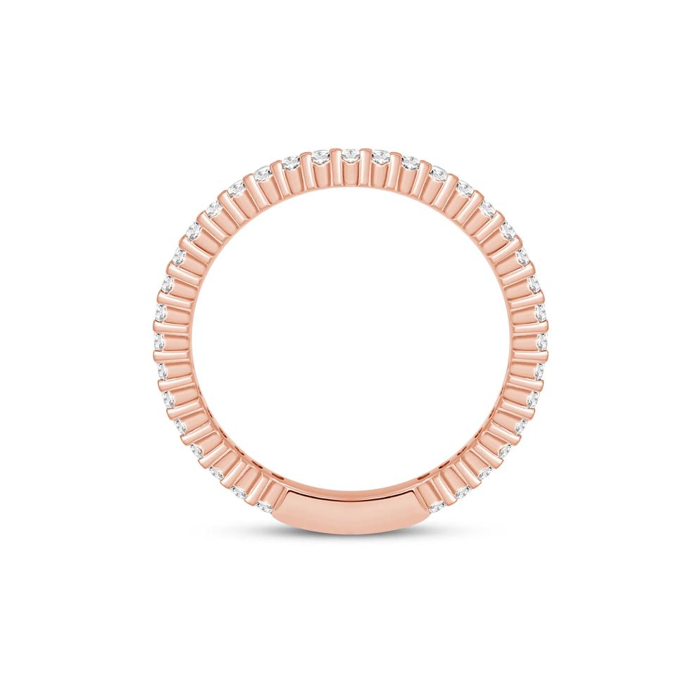 Round-Cut Sizeable Diamond Eternity Band in 14k Rose Gold (1/2 ct. tw.) – Image 2 of 3