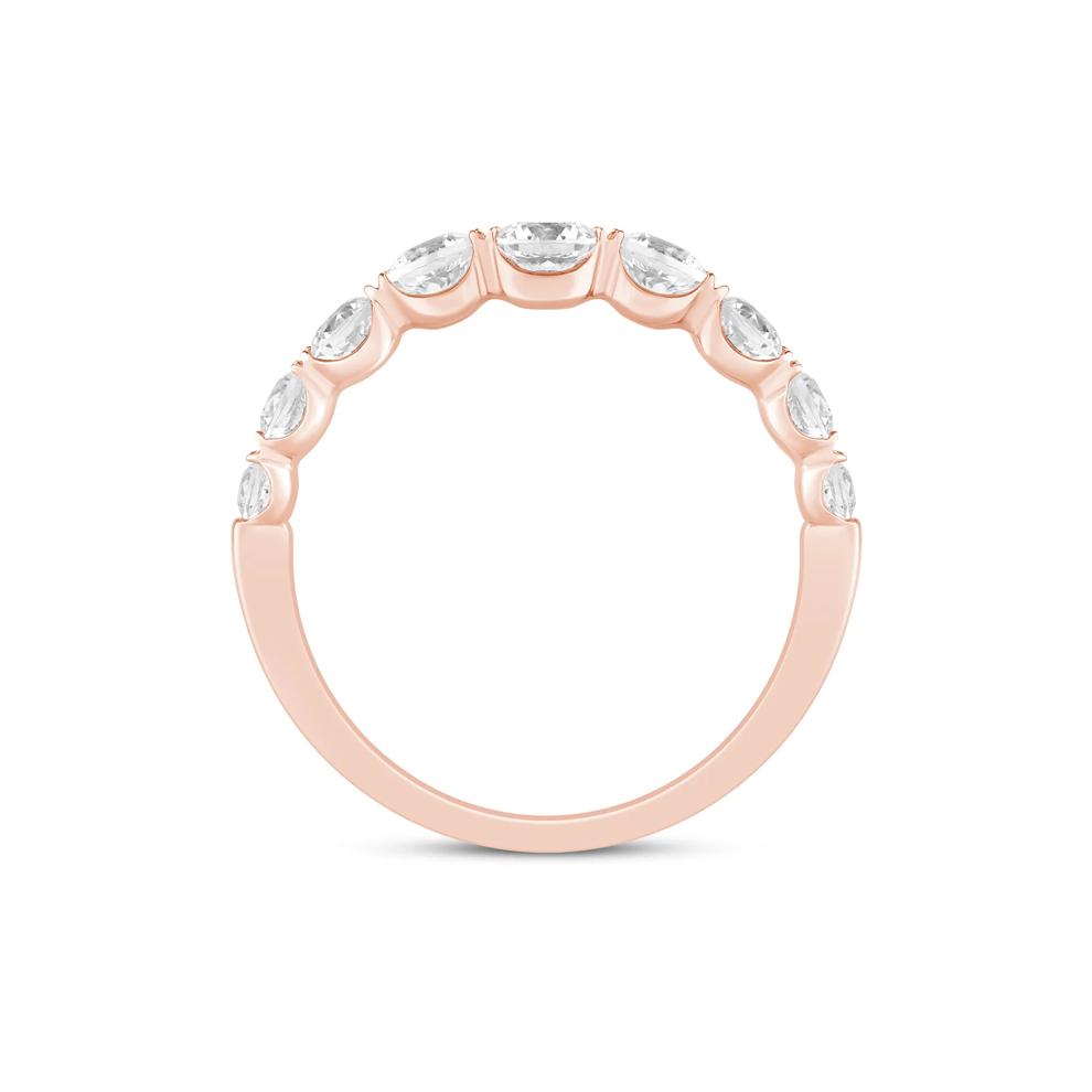 Lab Grown Diamond Shared-Prong Band in 14K Rose Gold (1 ct. tw.) – Image 2 of 3